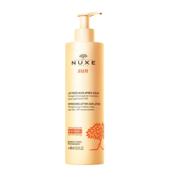 crème solaire NUXE SUN Lait fraîcheur après-soleil visage et corps 400ML