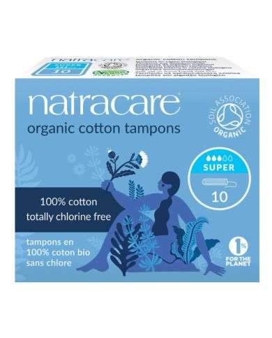 NATRACARE TAMPONS SUPER SANS APPLICATEUR 10 U