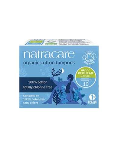 NATRACARE TAMPONS REGULIERS SANS APPLICATEUR 10 U