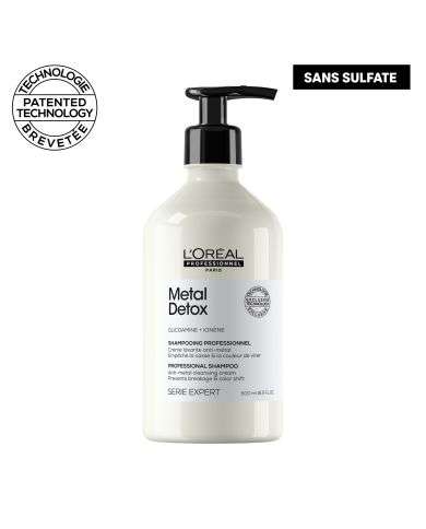 L'OREAL PROFESSIONNEL METAL DETOX  SHAMPOOING PROFESSIONNEL SANS SULFATE 500 ML