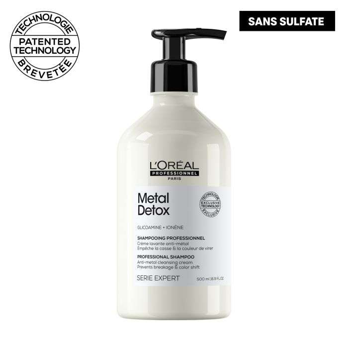 L'OREAL PROFESSIONNEL METAL DETOXSHAMPOING PROFESSIONNEL SANS SULFATE 500 ML