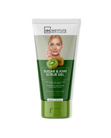 IDC INTITUTE GEL EXFOLIANT AU SUCRE ET KIWI LEVRE ET VISAGE 60 ML REF 7702