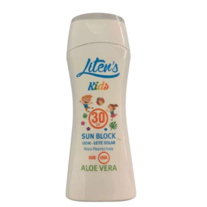 LITENS SUN BLOCK LAIT SOLAIRE KIDS SPF 30 ALOE VERA 150 ML