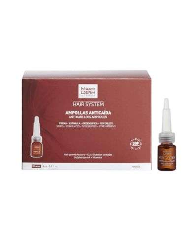 MARTIDERM HAIR SYSTEM AMPOULES ANTI CHUTE 28 AMPOULES
