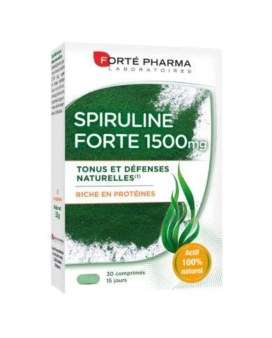 FORTE PHARMA SPIRULINE FORTE 1500 MG RICHE EN PROTEINES 30 COMPRIMES