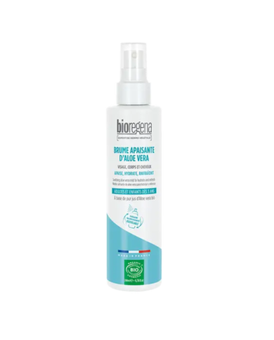 BIOREGENA BRUME APAISANTE D'ALOE VERA  VISAGE CORPS ET CHEVEUX  200 ML