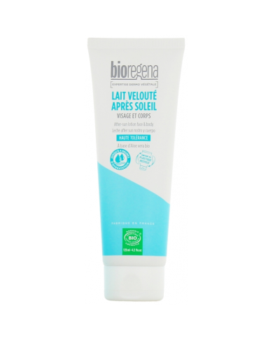 BIOREGENA LAIT VELOUTE HAUTE TOLERANCE APRES SOLEIL VISAGE ET CORPS 125 ML