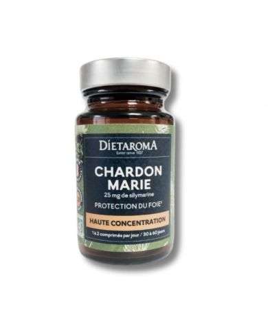 DIETAROMA CHARDON MARIE 25 MG DE SILYMARINE 60 COMPRIMES