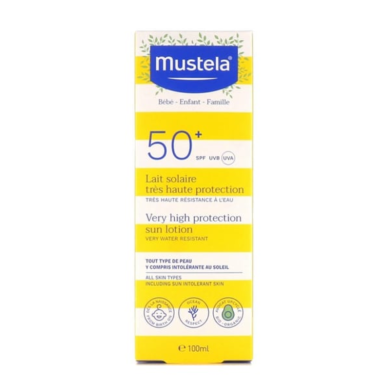 MUSTELA LAIT SOLAIRE TRES HAUTE PROTECTION SPF 50+ 100 ML