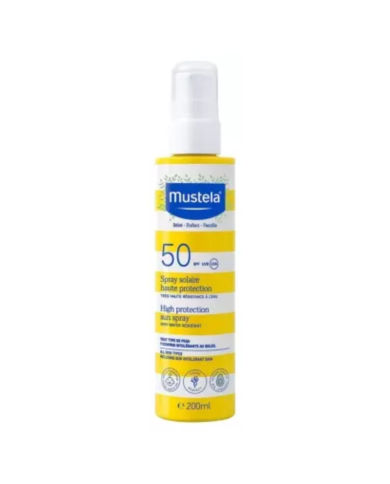 MUSTELA SPRAY SOLAIRE TRES HAUTE PROTECTION SPF 50+ 200 ML