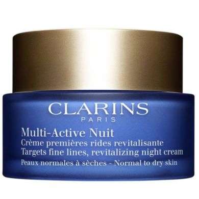 CLARINS MULTI ACTIVE NUIT CREME PREMIERES RIDES REVITALISANTE PEAUX NORMALES A MIXTES 50 ML