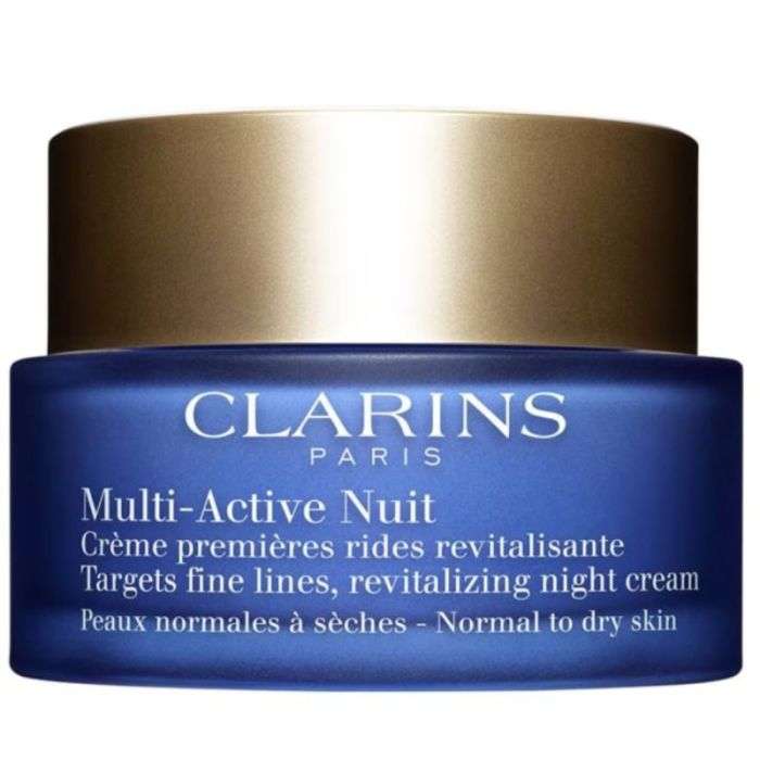 CLARINS MULTI ACTIVE NUIT CREME PREMIERES RIDES REVITALISANTE PEAUX NORMALES A MIXTES 50 ML