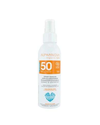ALPHANOVA SPRAY SOLAIRE FAMILIAL SPF 50 BIO 150 G