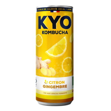 KYO KOMBUCHA CANETTE CITRON GINGEMBRE 330 ML