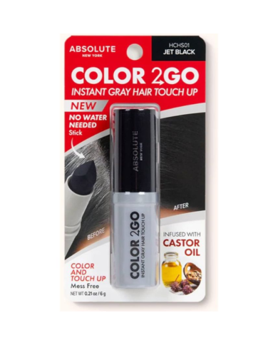 ABSOLUTE NEW YORK COLOR 2 GO HAIR STICK JET BLACK