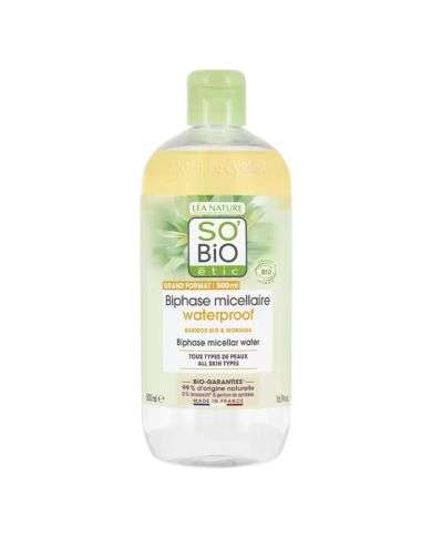 SO BIO PUR BAMBOO BIPHASE MICELLAIRE WATERPROOF 500ML