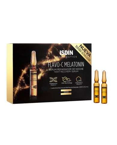 ISDIN FLAVO C MELATONIN SERUM REPARATEUR NUIT 10 AMPOULES