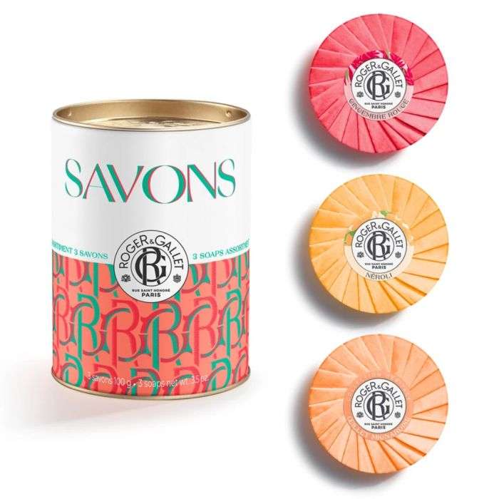 ROGER ET GALLET ASSORTIMENT 3 SAVONS POPE ORANGE