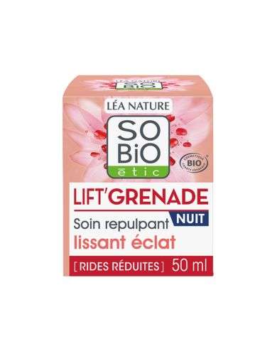 SO BIO LIFT GRENADE SOIN REPULPANT LISSANT ECLAT NUIT 50 ML
