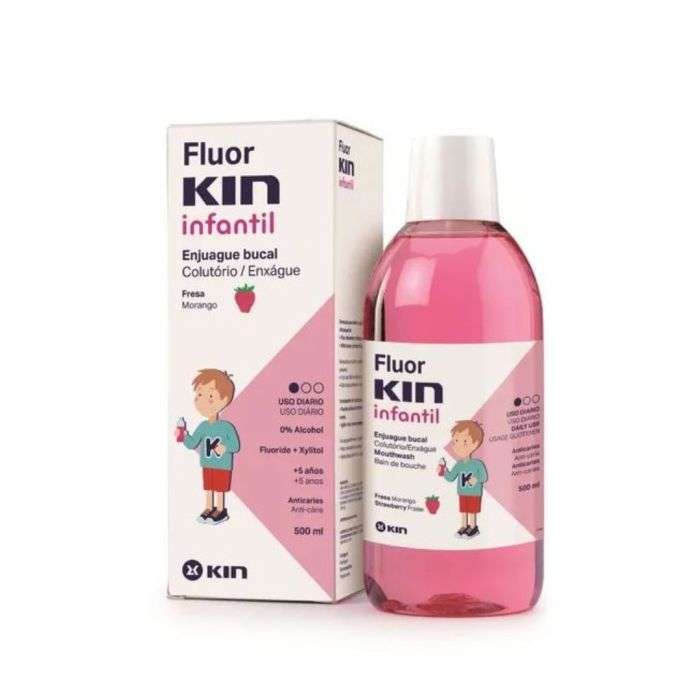 KIN BAIN DE BOUCHE ENFANT GOUT FRAISE 500 ML