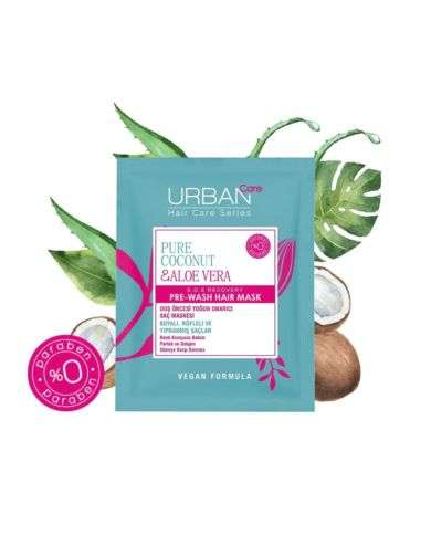 URBAN CARE PURE COCO ET ALOE VERA MASQUE CHEVEUX COLORES 50 ML