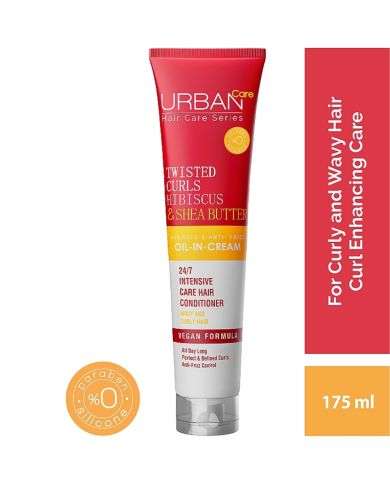 URBAN CARE TWISTED CURLS HIBISCUS ET BEURRE DE KARITE HUILE EN CREME 175 ML