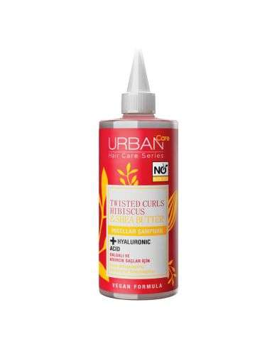 URBAN CARE TWISTED CURLS HIBISCUS ET BEURRE DE KARITE SHAMPOING MICELAIRE  340 ML