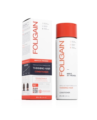 FOLIGAIN APRES SHAMPOING HOMME VOLUMATEUR TRIPLE ACTION 2% TRIOXIDIL 236 ML
