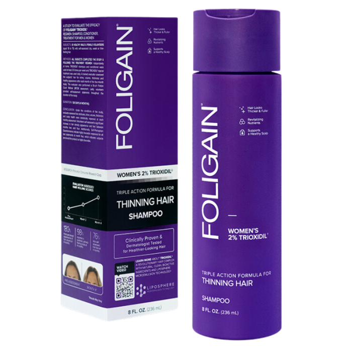 Shampooing Foligain Triple Action Femme