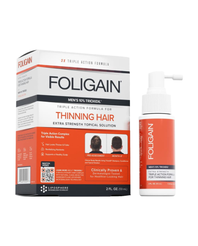 FOLIGAIN SPRAY VOLUMATEUR TRIPLE ACTION HOMME 10% TRIOXIDIL 59 ML