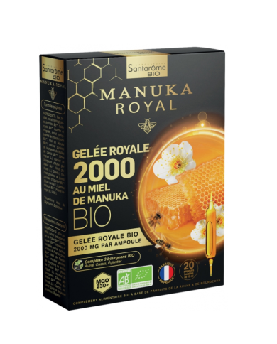 SANTAROME BIO MANUKA ROYAL GELEE ROYAL 2000 20 AMPOULES 10 ML