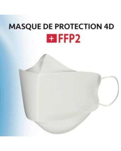 ARWAMEDIC MASQUES 4D FFP2 BOITE DE 10 MASQUES BLANC