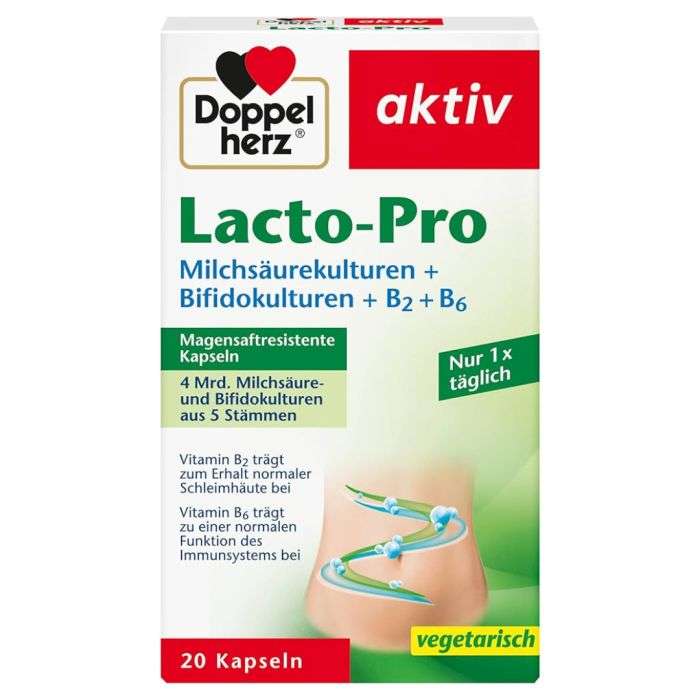 DOPPELHERZ LACTO PRO 20 CAPSULES