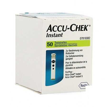 ACCU CHEK INSTANT TEST RAPIDE GLYCEMIE BOITE DE 50 BANDELETTES