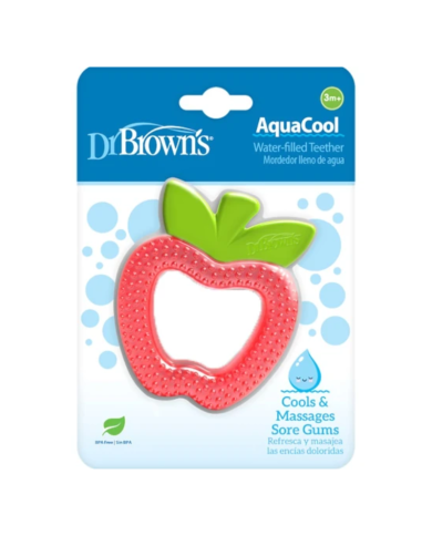 DR BROWNS ANNEAU DE DENTITION AQUACOOL POMME 3 MOIS PLUS