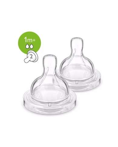 AVENT CLASSIQUE 2 TETINES- 1M+ / 2T