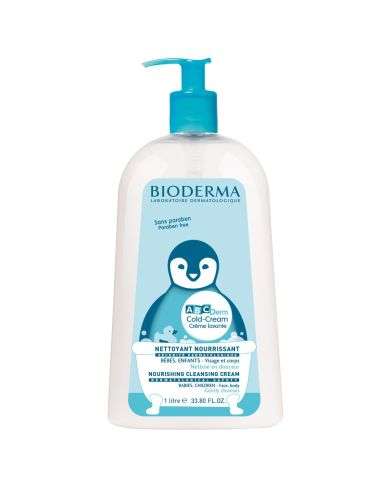 BIODERMA ABCDERM COLD CREAM CREME LAVANTE NOURRISSANTE 1L