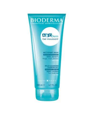 BIODERMA ABCDERM GEL NETTOYANT MOUSSANT DOUX 200 ML
