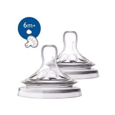 AVENT NATURAL LOT DE 2 TETINES 6 MOIS+