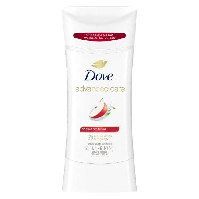 DOVE ADVANCED CARE APPLE AND WHITE TEA 74 G 72H