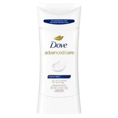DOVE ADVANCED CARE ORIGINAL CLEAN 74G 72H