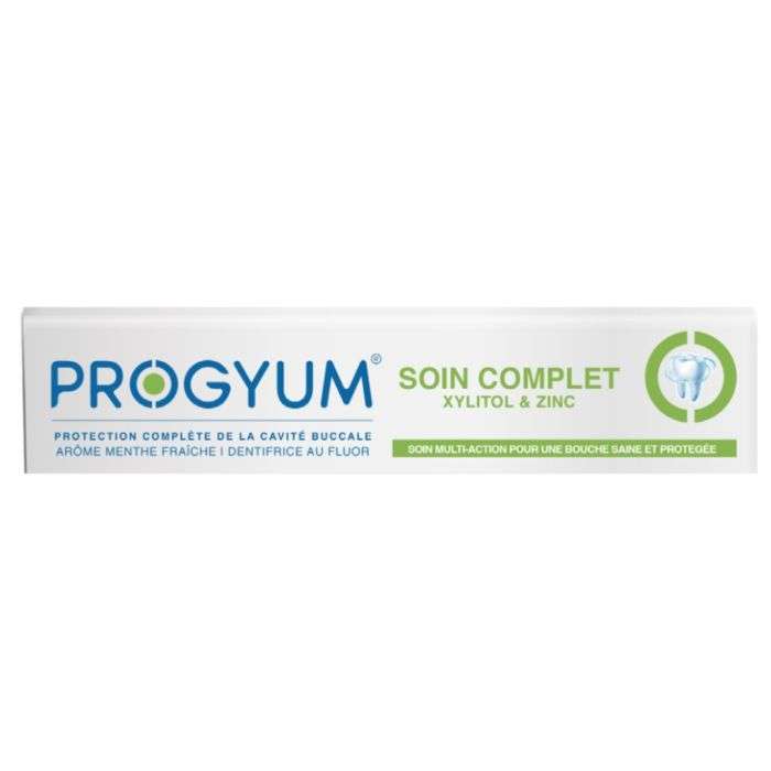 PROGYUM DENTIFICE SOIN COMPLET ZINC ET XYLITOL 75 ML