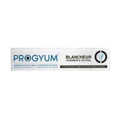 PROGYUM DENTIFICE SOIN BLANCHEUR CHARBON ET XYLITOL 75 ML