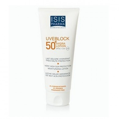 Isispharma Uveblock 50+hydra lotion Très haute protection solaire lotion hydratante SPF 50+
