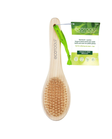 ECOTOOLS BROSSE A PIED EN POILS ET PIERRE PONCE