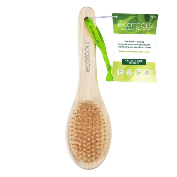 ECOTOOLS BROSSE A PIED EN POILS ET PIERRE PONCE