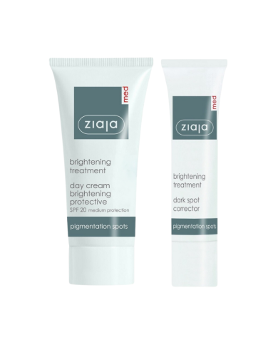 ZIAJA MED PACK CREME DE JOUR DEPIGMENTANTE SPF 20 50ML PLUS CORRECTEUR ANTI TACHE
