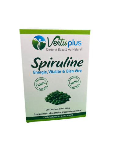 VERTUPLUS SPIRULINE 500 MG 200 COMPRIMES