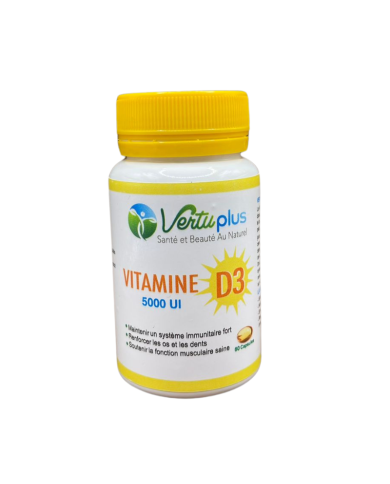 VERTUPLUS VITAMINE D3 5000 UI 60 CAPSULES