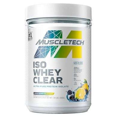 MUSCLETECH ISO WHEY CLEAR 503 G SAVEUR DE FRUIT LEGERE ET CROQUANTE